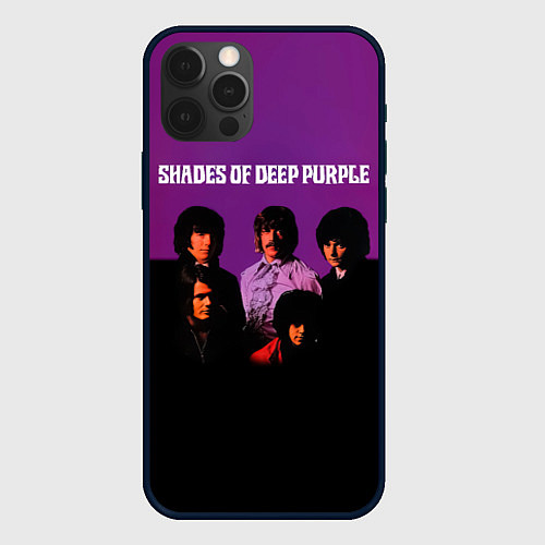 Чехол iPhone 12 Pro Max Shades of Deep Purple / 3D-Черный – фото 1