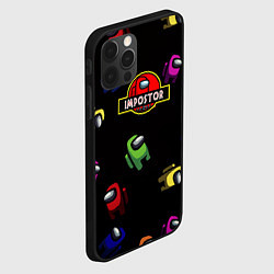 Чехол для iPhone 12 Pro Max Among Us Impostor, цвет: 3D-черный — фото 2