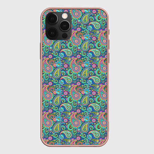 Чехол iPhone 12 Pro Max Стиль Турецких Огурцов / 3D-Светло-розовый – фото 1