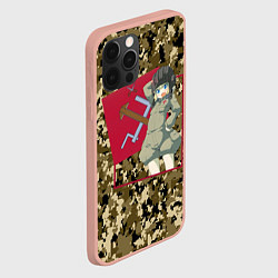 Чехол для iPhone 12 Pro Max Домашний танкист, цвет: 3D-светло-розовый — фото 2