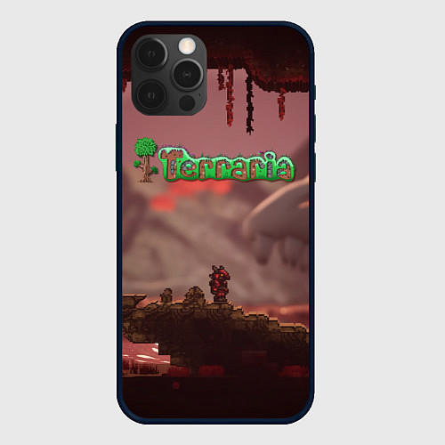 Чехол iPhone 12 Pro Max Terraria Тэррария / 3D-Черный – фото 1