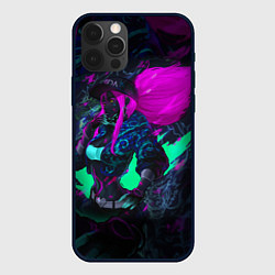 Чехол iPhone 12 Pro Max KDA AKALI NEON АКАЛИ НЕОН LEAGUE OF LEGENDS