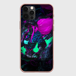 Чехол iPhone 12 Pro Max KDA AKALI NEON АКАЛИ НЕОН LEAGUE OF LEGENDS