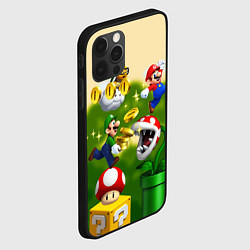 Чехол для iPhone 12 Pro Max Mario Coins, цвет: 3D-черный — фото 2