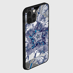 Чехол для iPhone 12 Pro Max Абстракция 499, цвет: 3D-черный — фото 2