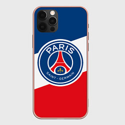 Чехол для iPhone 12 Pro Max Paris Saint-Germain FC, цвет: 3D-светло-розовый