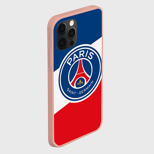 Чехол iPhone 12 Pro Max Paris Saint-Germain FC / 3D-Светло-розовый – фото 2