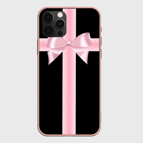Чехол iPhone 12 Pro Max Игра в кальмара: Дизайн гроба / 3D-Светло-розовый – фото 1