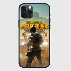 Чехол iPhone 12 Pro Max PUBG СОЛДАТ В ШЛЕМЕ ПАБГ