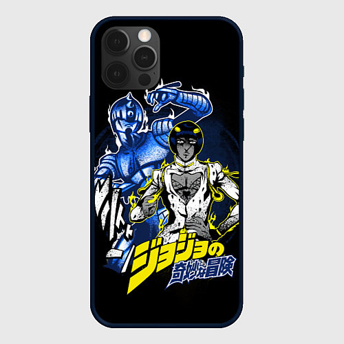 Чехол iPhone 12 Pro Max Бруно Буччеллати - JoJos Bizarre Adventure / 3D-Черный – фото 1