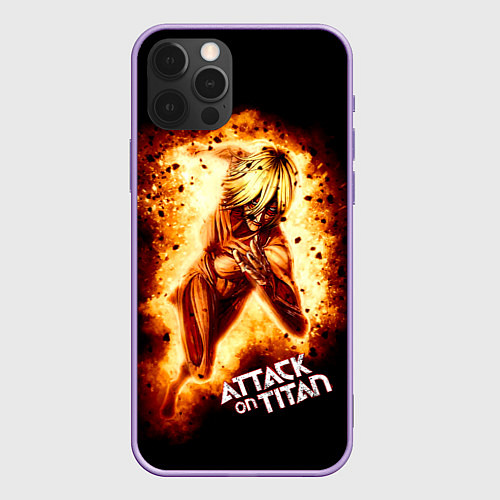 Чехол iPhone 12 Pro Max Женская Особь Атака титанов / 3D-Сиреневый – фото 1