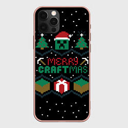 Чехол iPhone 12 Pro Max MINECRAFT CHRISTMAS