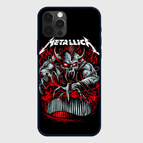 Чехол iPhone 12 Pro Max Metallica - Hardwired To Self-Destruct / 3D-Черный – фото 1