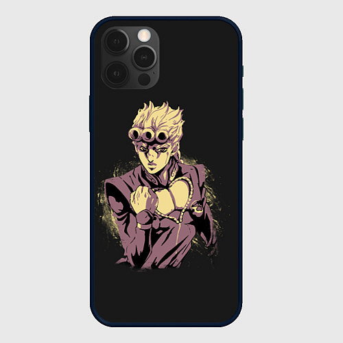 Чехол iPhone 12 Pro Max Giorno Giovanna Golden Wind / 3D-Черный – фото 1