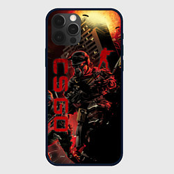 Чехол для iPhone 12 Pro Max CS GO SPECIAL OPERATION RED ALERT SKIN КС ГО КРАСН, цвет: 3D-черный
