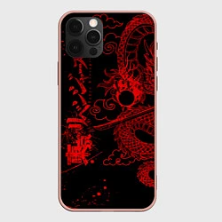 Чехол для iPhone 12 Pro Max ТОКИЙСКИЕ МСТИТЕЛИ КРАСНЫЙ ДРАКОН, цвет: 3D-светло-розовый
