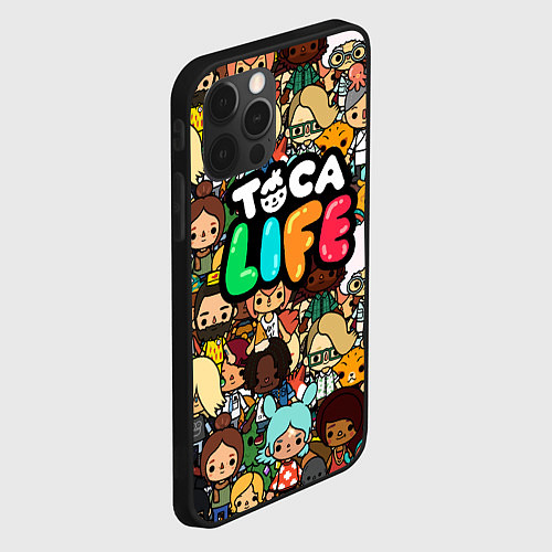 Чехол iPhone 12 Pro Max Toca Life: Persons / 3D-Черный – фото 2