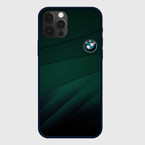 Чехол iPhone 12 Pro Max GREEN BMW / 3D-Черный – фото 1