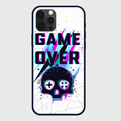 Чехол iPhone 12 Pro Max Game OVER - NEON 3D