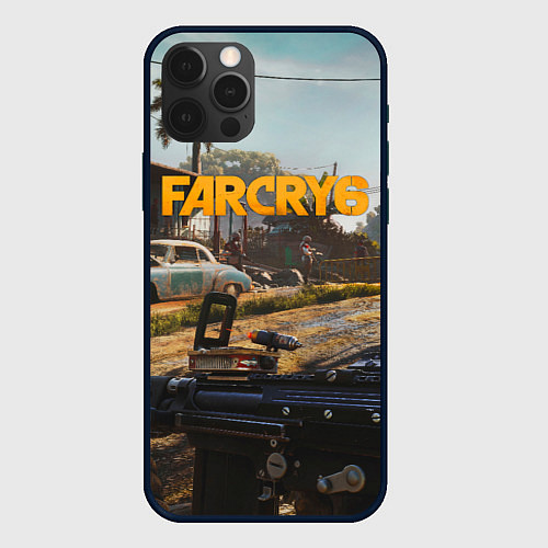 Чехол iPhone 12 Pro Max Far Cry 6 game art / 3D-Черный – фото 1