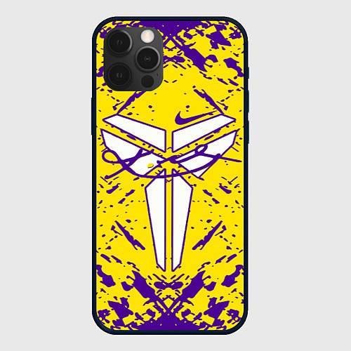 Чехол iPhone 12 Pro Max ЛЕЙКЕРС LOS ANGELES LAKERS, / 3D-Черный – фото 1