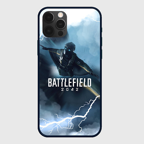 Чехол iPhone 12 Pro Max WINGSUIT BATTLEFIELD 2042 / 3D-Черный – фото 1