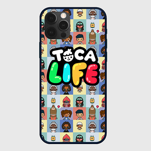 Чехол iPhone 12 Pro Max Toca Life / 3D-Черный – фото 1