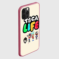 Чехол для iPhone 12 Pro Max Toca Life: Persons, цвет: 3D-малиновый — фото 2