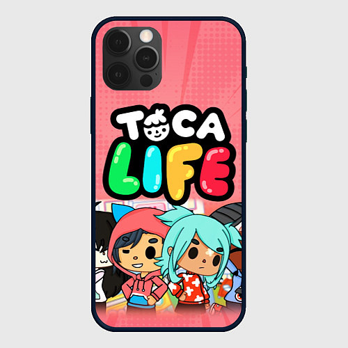 Чехол iPhone 12 Pro Max Toca Life / 3D-Черный – фото 1
