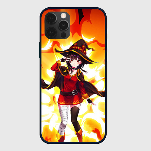 Чехол iPhone 12 Pro Max MeguminKonoSuba / 3D-Черный – фото 1