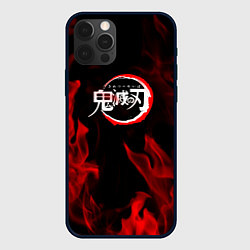 Чехол iPhone 12 Pro Max Клинок рассекающий демонов пламя