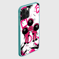 Чехол для iPhone 12 Pro Max Игра в кальмара Squid Game, цвет: 3D-мятный — фото 2