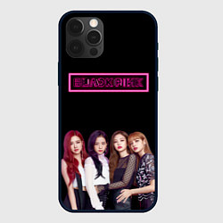 Чехол для iPhone 12 Pro Max BLACKPINK NEON, цвет: 3D-черный