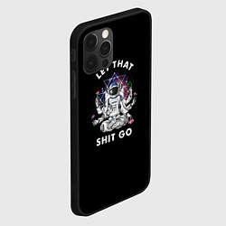 Чехол для iPhone 12 Pro Max Космонавт на чиле, цвет: 3D-черный — фото 2