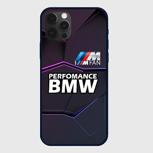 Чехол iPhone 12 Pro Max BMW Perfomance / 3D-Черный – фото 1