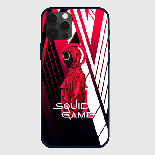 Чехол iPhone 12 Pro Max Squid game / 3D-Черный – фото 1