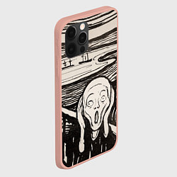 Чехол для iPhone 12 Pro Max Эдвард Мунк Крик 1895, цвет: 3D-светло-розовый — фото 2