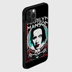Чехол для iPhone 12 Pro Max Marilyn Manson - We are chaos, цвет: 3D-черный — фото 2