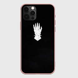 Чехол для iPhone 12 Pro Max Железные руки цвета легиона, цвет: 3D-светло-розовый