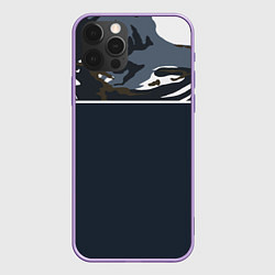 Чехол для iPhone 12 Pro Max Камуфляж 2 0, цвет: 3D-сиреневый