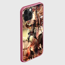 Чехол для iPhone 12 Pro Max Противостояние АОТ, цвет: 3D-малиновый — фото 2