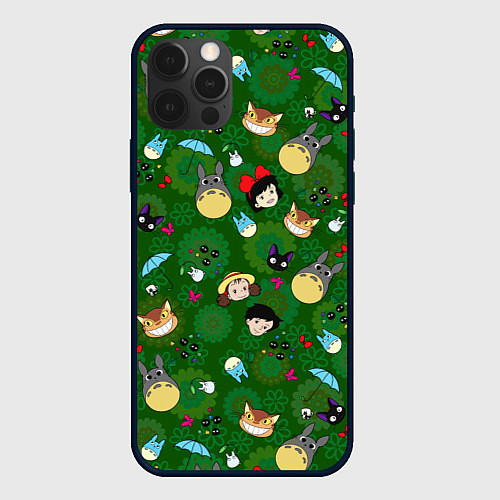 Чехол iPhone 12 Pro Max Totoro&Kiki ALLSTARS / 3D-Черный – фото 1