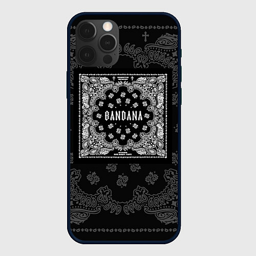 Чехол iPhone 12 Pro Max Big Baby Tape x Kizaru: BANDANA / 3D-Черный – фото 1