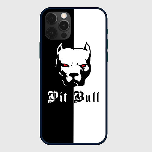 Чехол iPhone 12 Pro Max Pit Bull боец / 3D-Черный – фото 1