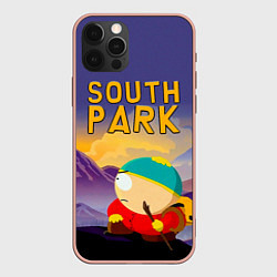 Чехол для iPhone 12 Pro Max Эпичный Картман в горах Южный Парк, цвет: 3D-светло-розовый