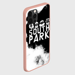 Чехол для iPhone 12 Pro Max Все пацаны на черном фоне Южный Парк, цвет: 3D-светло-розовый — фото 2