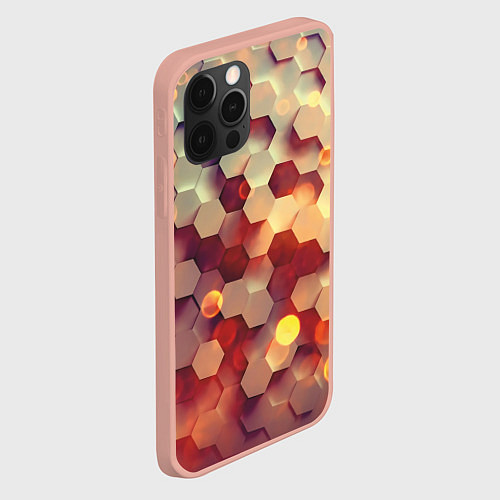 Чехол iPhone 12 Pro Max 3Д фигуры / 3D-Светло-розовый – фото 2