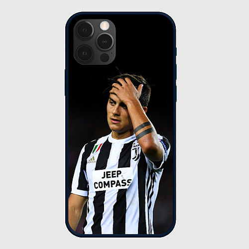 Чехол iPhone 12 Pro Max Пауло Дибала, Dybala / 3D-Черный – фото 1