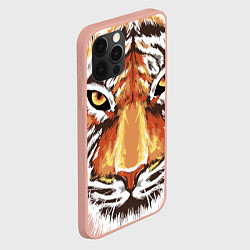 Чехол для iPhone 12 Pro Max Морда тигра от John Art, цвет: 3D-светло-розовый — фото 2