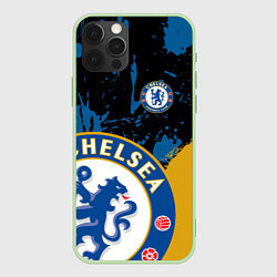 Чехол для iPhone 12 Pro Max ЧЕЛСИ CHELSEA GOLDEN LOGO, цвет: 3D-салатовый